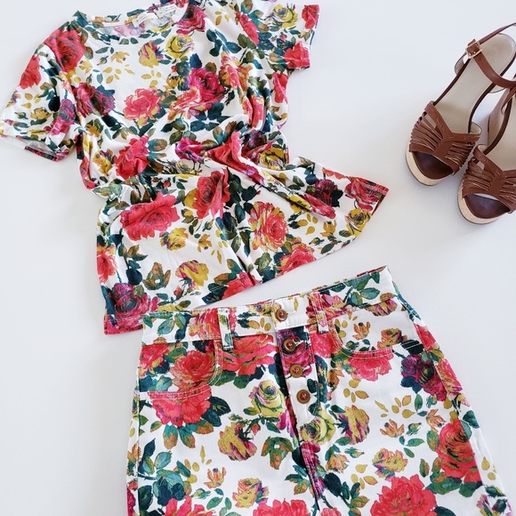 Anthropologie Dresses & Skirts - ANTHROPOLOGIE Floral 2 Piece Set Maeve/Meadow Rue